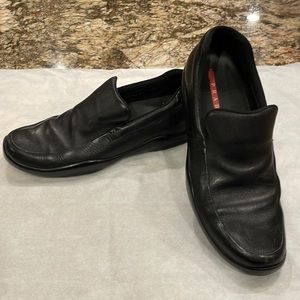 Prada Mens black loafers